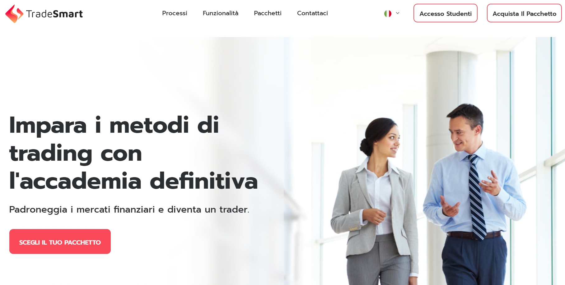 TradeSmart Academy homepage