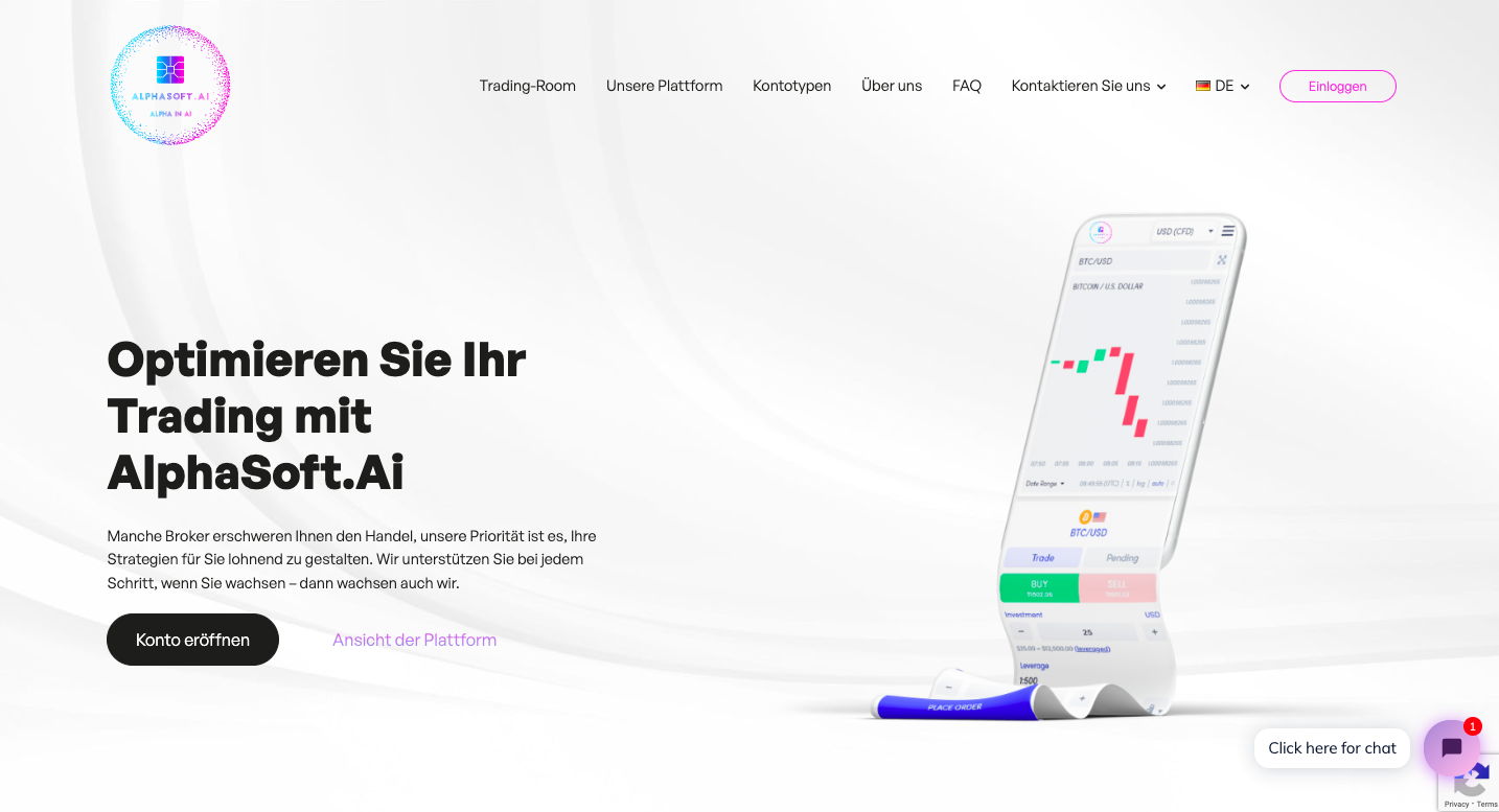 AlphaSoft.Ai trading platform