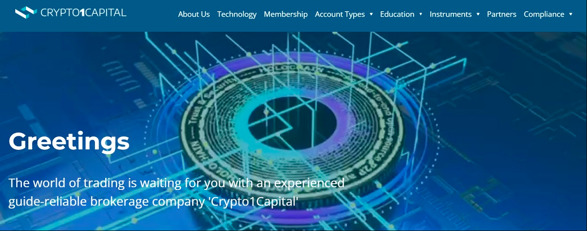 Crypto1Capital trading platform