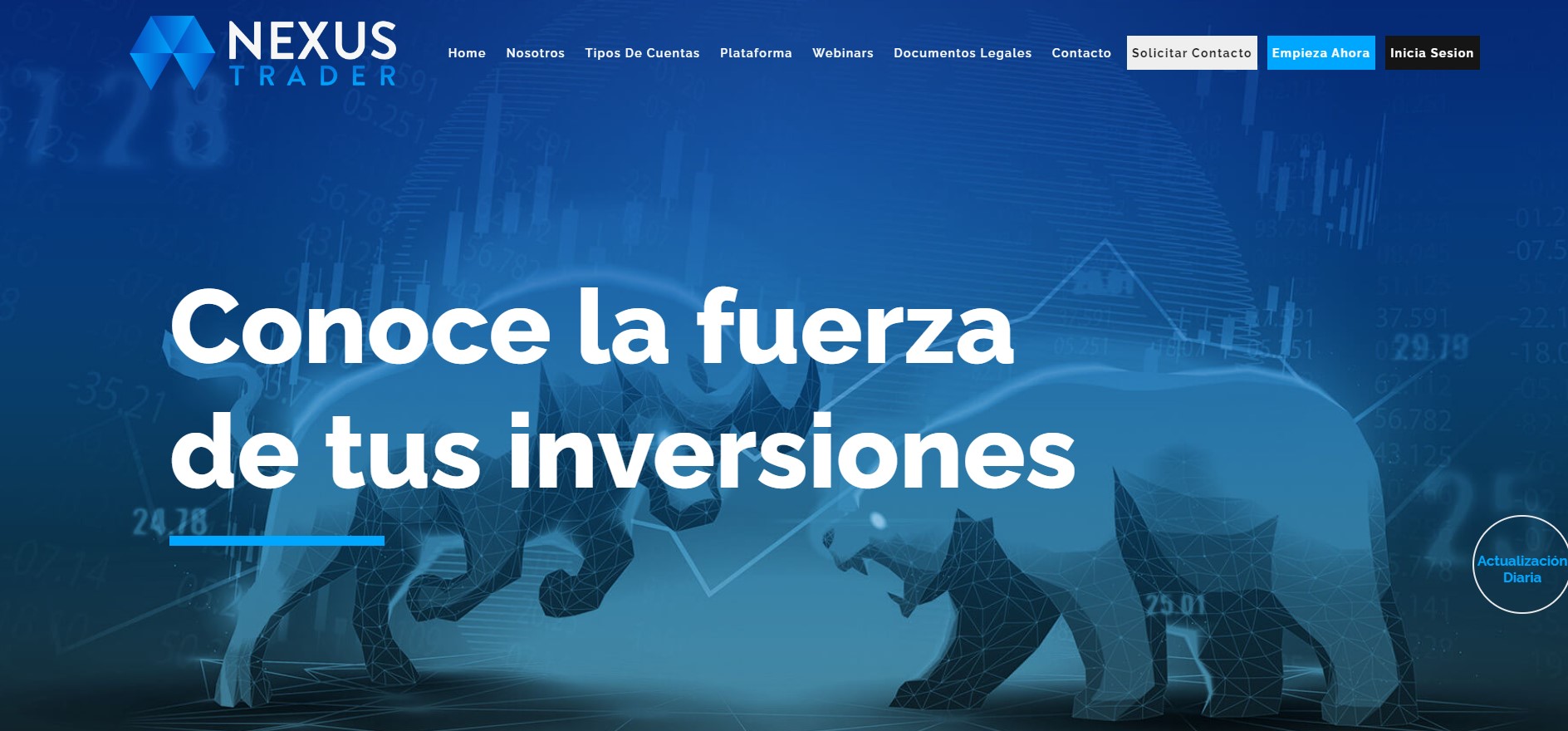 Nexus Trader website