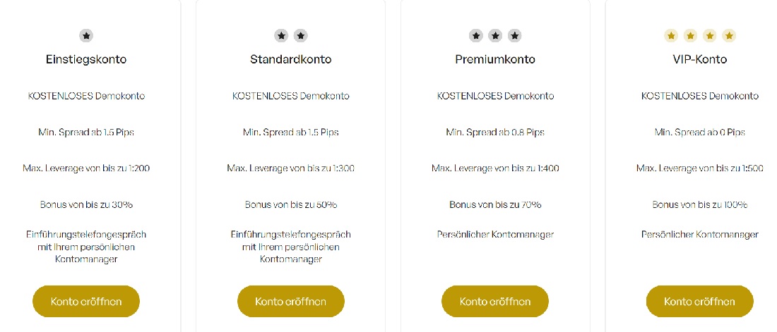 VerveMart Account Types